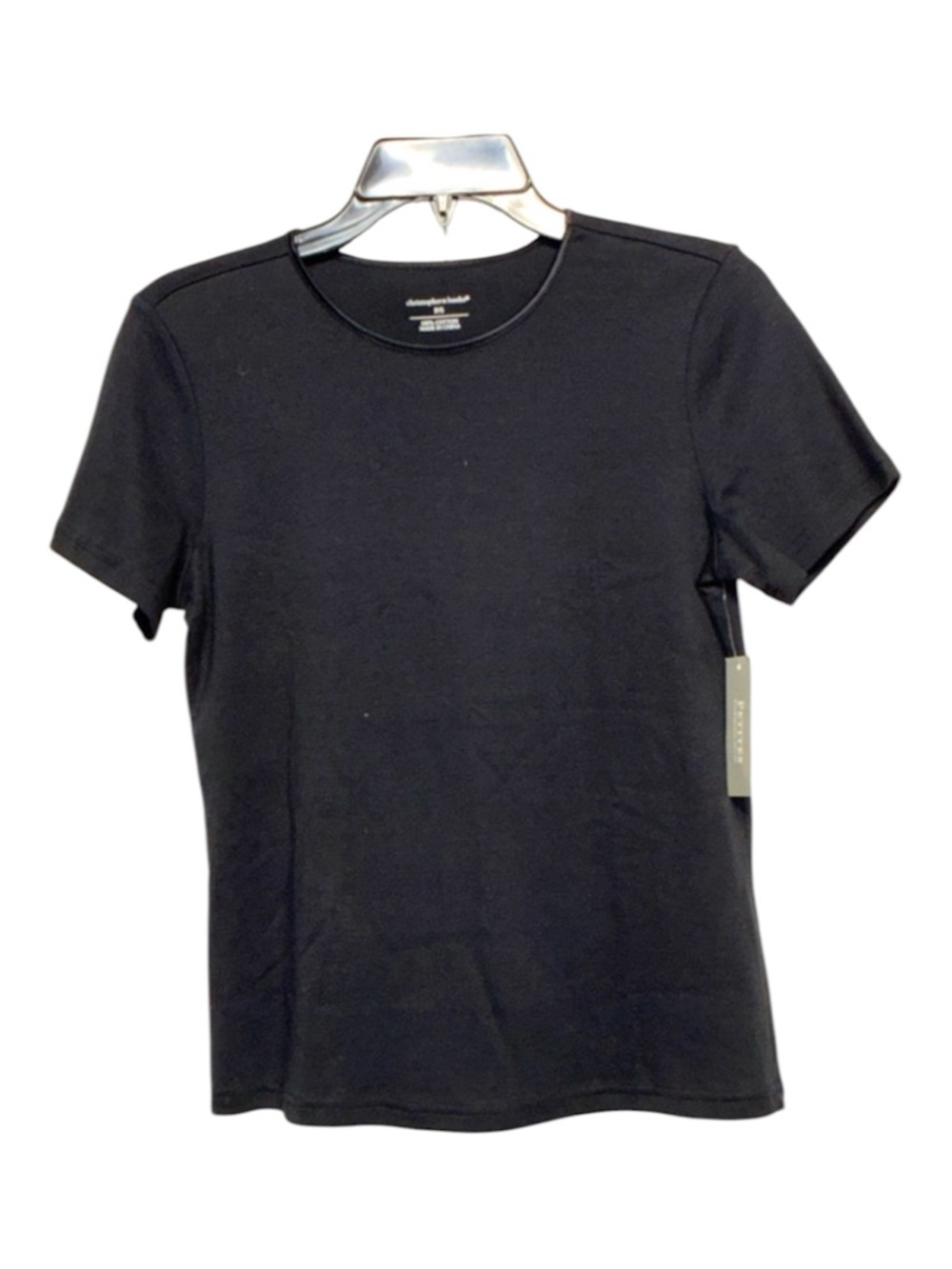 Christopher & Banks Black Crewneck Tee Women’s Classic Minimal Basic Top PS